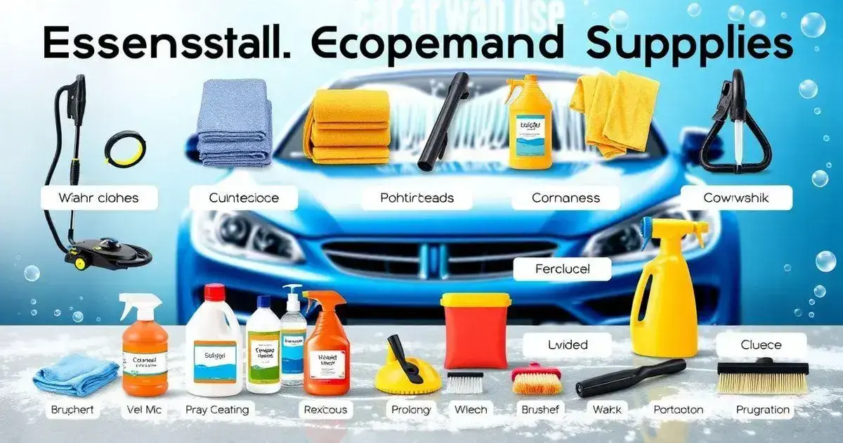 Essential Equipment and Supplies for Your Carwash